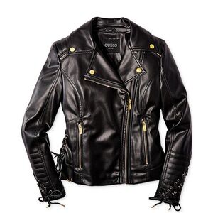 Faux leather jacket